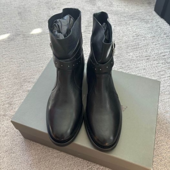 AllSaints Carla Stud Strap Ankle Boots - Picture 2 of 5